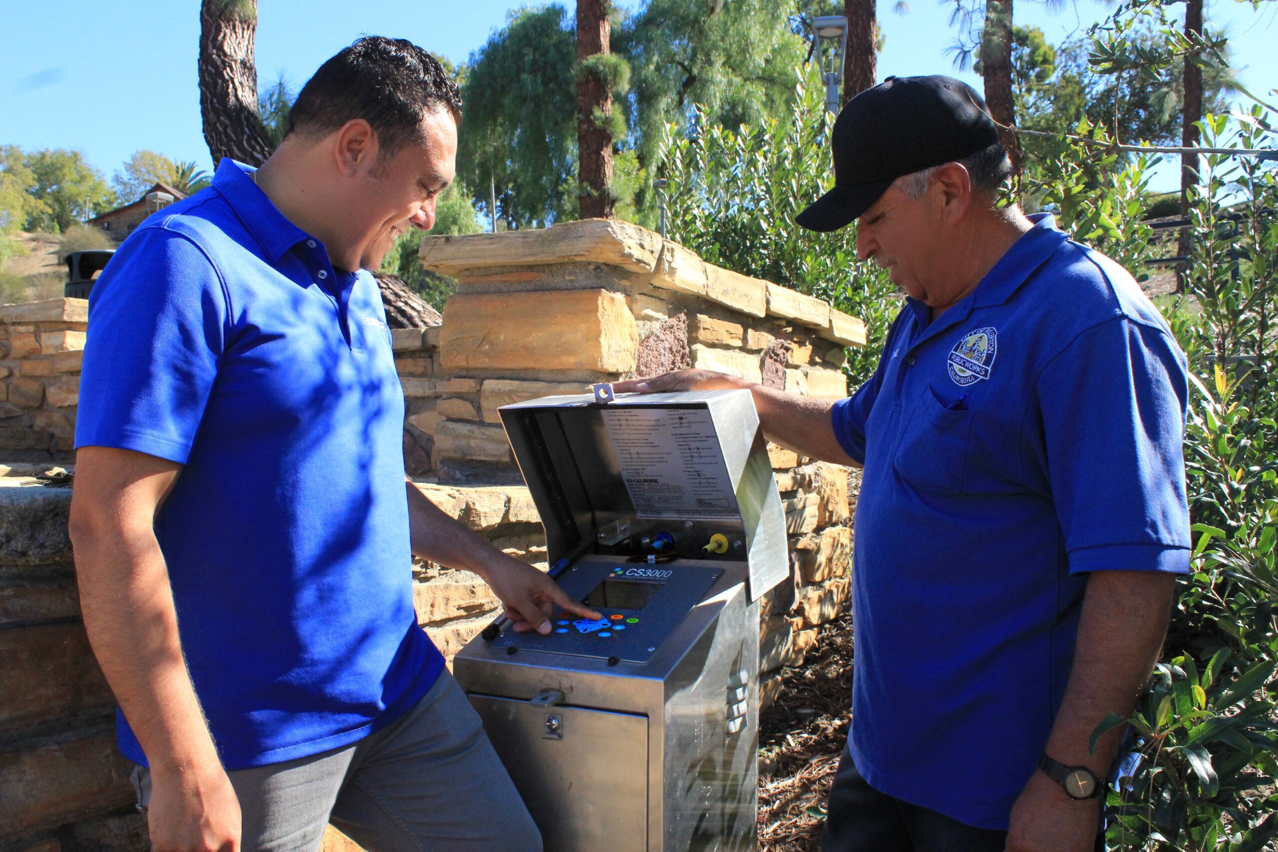 Calsense customer at work on site